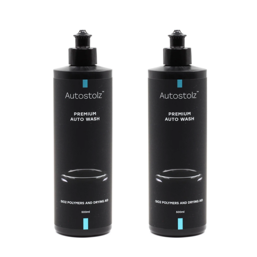 Two Pack: Autostolz Premium Auto Wash - SiO2 polymers and drying aid (1 Litre or 2x 500ml)